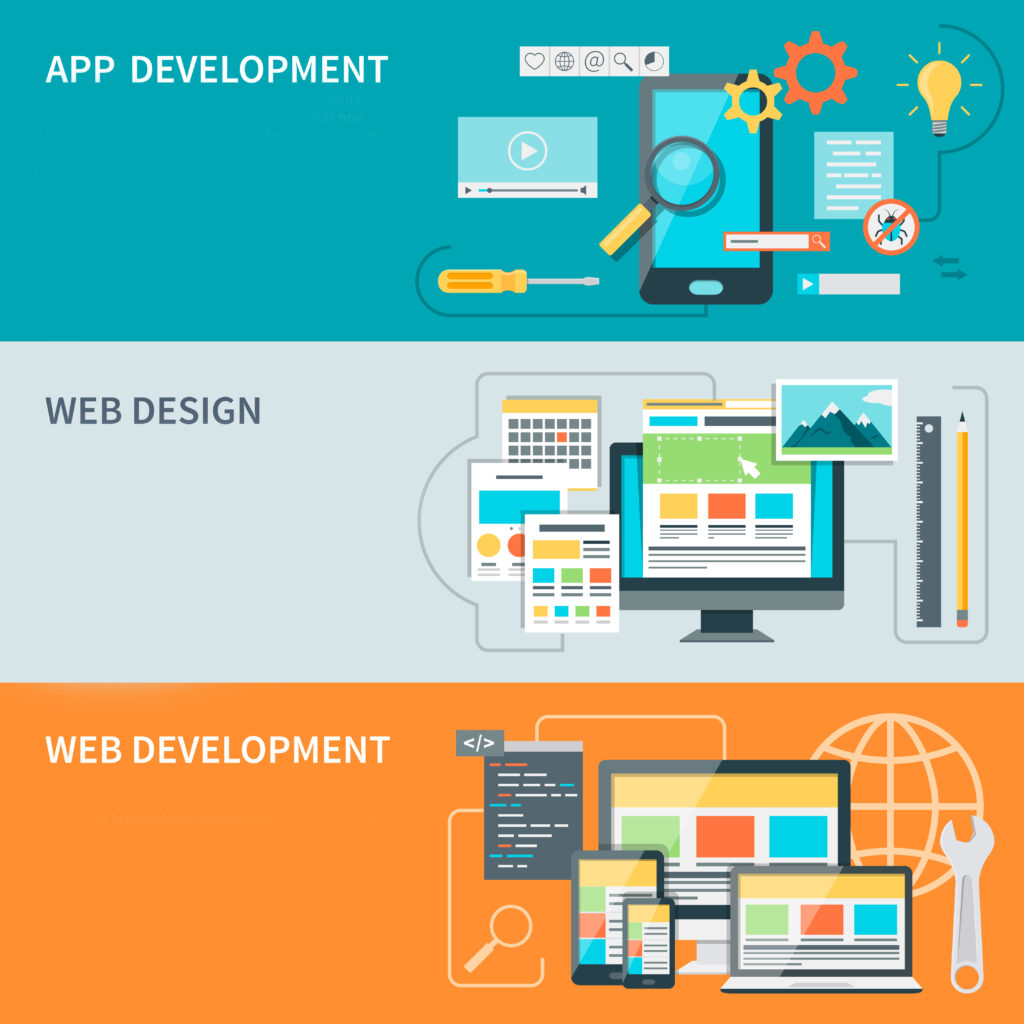 website development banners